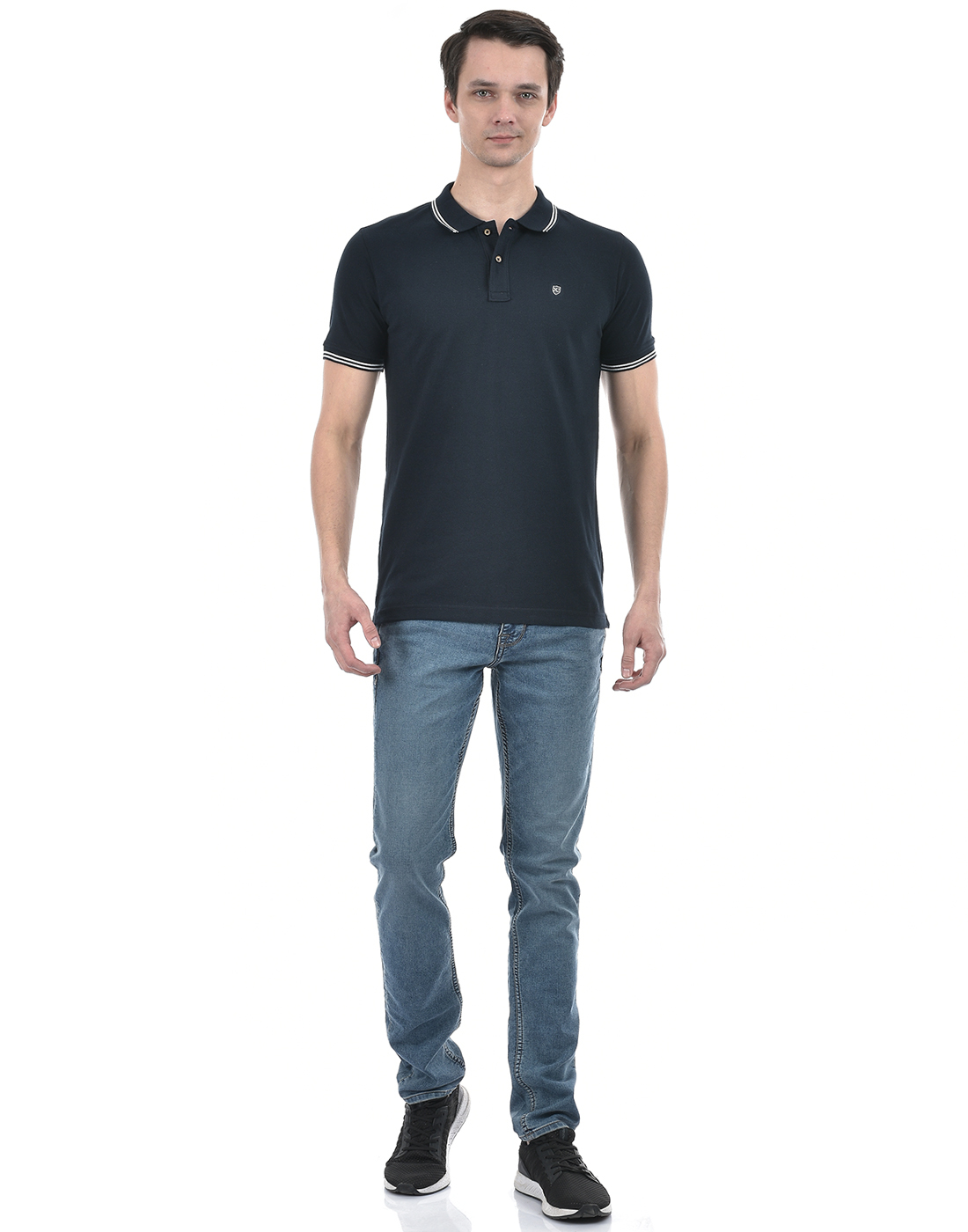 Numero Uno Men Solid Navy T-Shirt